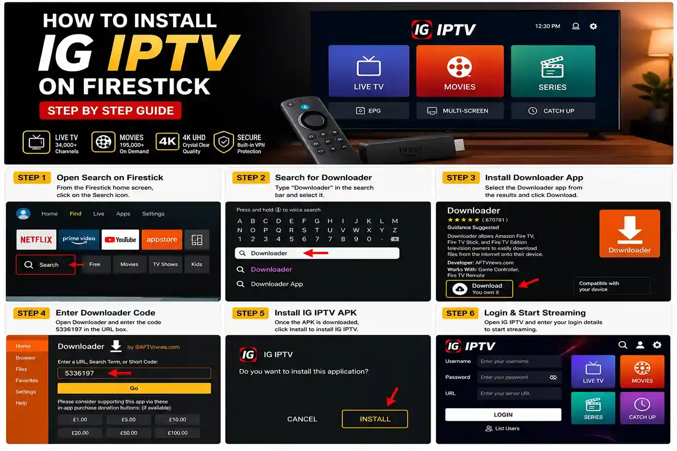 How to Install IG IPTV on Firestick